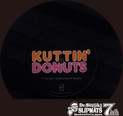 Dr. Suzuki 7" Kuttin Donuts Slipmat schwarz - Slipmat voor draaitafels