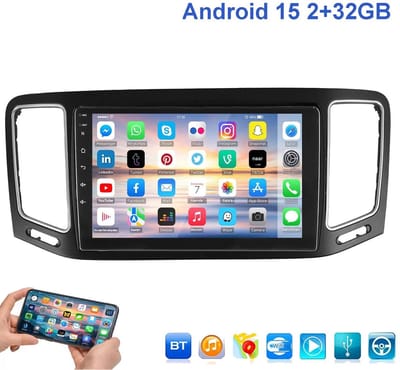 ESSGOO CarPlay Autoradio geschikt voor VW Sharan 7N Seat Alhambra II 2010-2021 - met Draadloos Carplay en Android Auto - radio met navigatie - Bluetooth & Wifi - 2GB 32GB