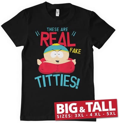 South Park These Are Real Fake T-it-T-shirt in de maten Big & Tall
