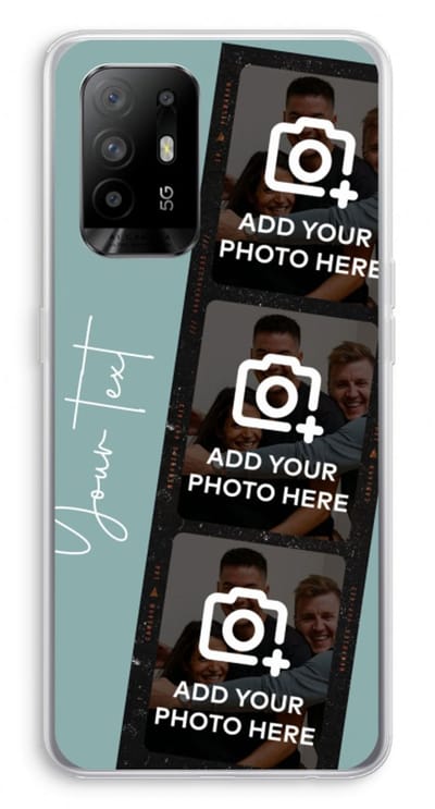Gepersonaliseerd - Case Company® - Hoesje geschikt voor Oppo A94 5G hoesje - Filmrol N°1 - Soft Cover Telefoonhoesje - Bescherming aan alle Kanten en Schermrand