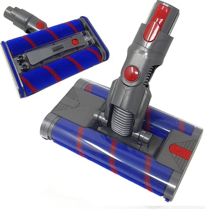 Fluffy zuigmond borstel met dubbele rol geschikt voor Dyson V7 V8 V10 V11 V15 sv10 sv11 sv12 sv14 sv16 sv17 sv22