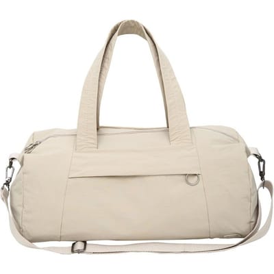 Sac de Gym Yoga Simple et Léger Sac de Voyage Petit Tendance Couleur Unie Décontracté à Main Bandoulière blanc