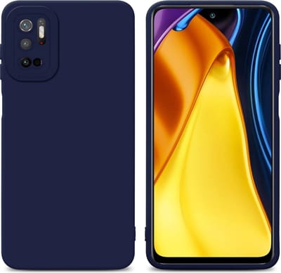 Cadorabo Hoesje geschikt voor Xiaomi RedMi NOTE 10 5G / POCO M3 PRO 5G in FLUID DONKER BLAUW - Beschermhoes gemaakt van flexibel TPU silicone Cover Fluid Case
