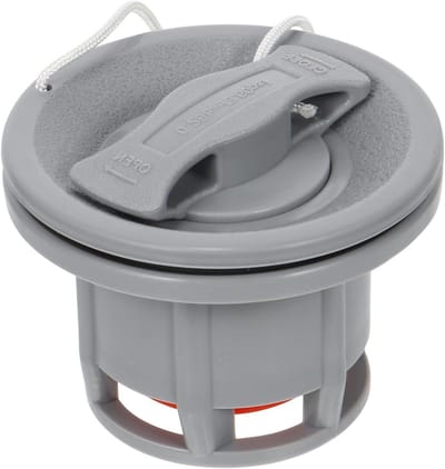 Kajak Luchtklep Adapter - Opblaasventiel Dop - Watersport Accessoire - 8-Gats Hogedrukontwerp - 4 Stuks - Grijs