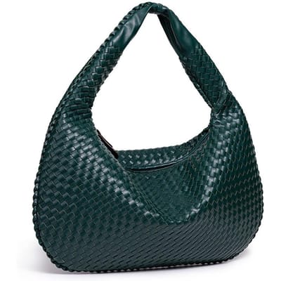 Nieuwe Grote Capaciteit Dames Schoudertas Retro Eenvoudige Handtas Handgemaakte Mode Onderarmtas 47*2*32*21cm black