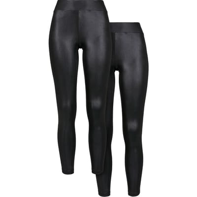 Legging synthetisch leer voor dames Urban Classics (x2)