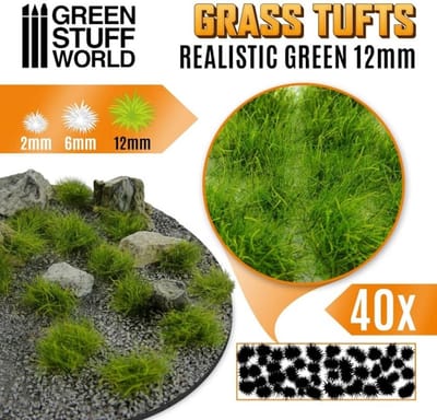 Zelfklevend Realistisch Grasplukken 12mm voor Diorama en Modelbouw
