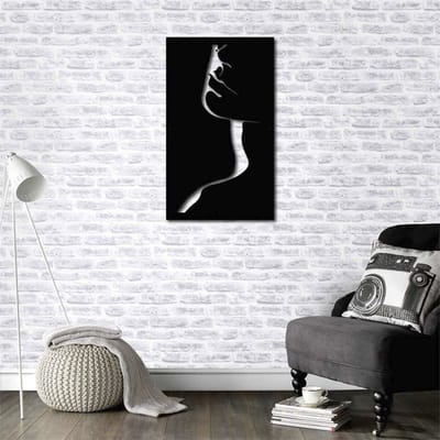 Goodivery ® Abstracte Metalen Wanddecoratie van Vrouwelijke Lijnkunst voor Modern Interieurontwerp