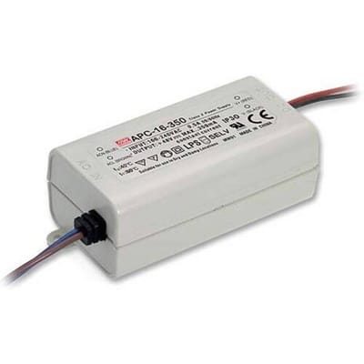 MEAN WELL APC-16-350 LED-driver Constante stroomsterkte 16 W 0.35 A 12 - 48 V/DC Niet dimbaar, Overbelastingsbescherming 1 stuk(s)