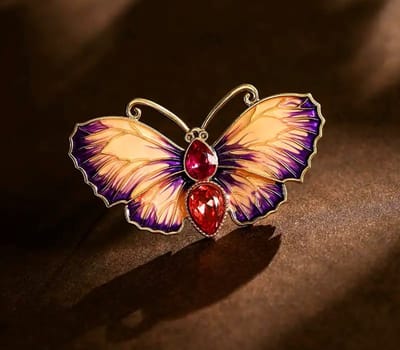 Akyol - Vlinder Broche | Broche | Vlinder| halloween | Cadeau - blauwe broche -broche pins -kledingspeld -halloween speld -halloween broche – pin - Bedankje – leuke broche -verjaardag cadeau - cadeau