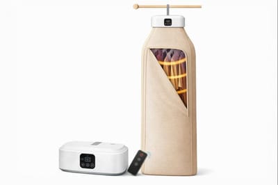 Sensova Draagbare Elektrische Wasdroger met Droogtas – 600W Mini Droger met 360° Hetelucht, UV-Sterilisatie, Touchscreen & Timer – Opvouwbaar en Compact voor Thuis, Reizen en Camper