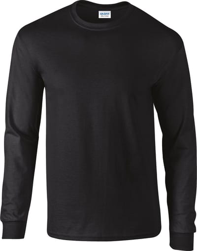 Gildan Ultra Cotton™ Classic Fit Adult Long Sleeve T-Shirt GI2400 - Black - XXL
