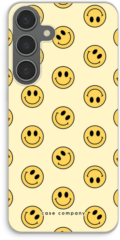 Case Company® - Hoesje geschikt voor Samsung Galaxy S24 Plus hoesje - Smiley N°2 - Soft Cover Telefoonhoesje - Bescherming aan alle Kanten en Schermrand