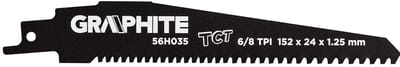 Graphite HM - Reciprozaagblad - 152 mm - Variabel Tandprofiel 8/6 TPI
