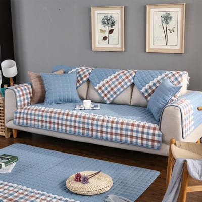 Gewassen Katoen Modulaire Bank Kussen, Eenvoudig Modern Antislip Kussenhoes, Universeel voor Alle Seizoenen 70*70
