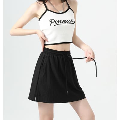 Koreaanse Korte Rok Witte Rok Dames Zomer Nieuwe Mode Casual Anti-blootstellingsvoering Rok Rechte Rok XL beige