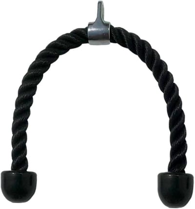 SnelShoppen - Universele Triceps Touw met Trekkoord voor Spiertraining - Duurzaam Nylon met Antislip Handgrepen - Ideaal voor Rug, Biceps en Triceps -