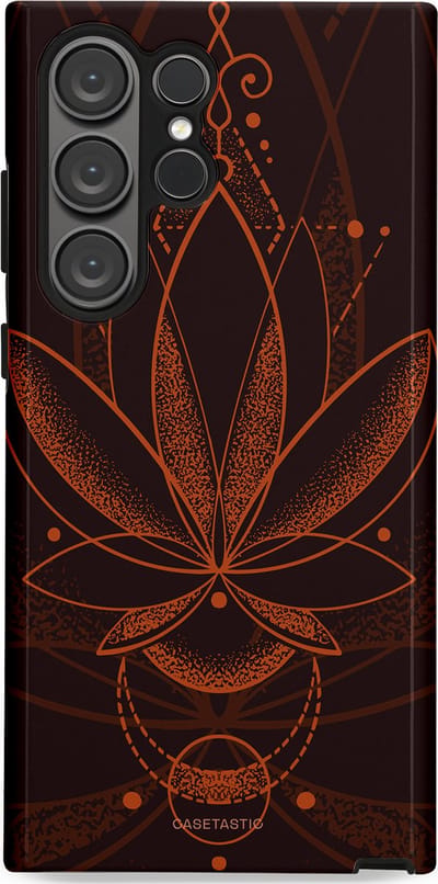 Casetastic Hoesje Geschikt voor Samsung S23 Ultra - Stijlvolle Beschermende Duo-layer Case - Lotus Groei