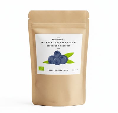Berryconcept wilde bosbessen - gedroogd & ongezoet - 100 gram