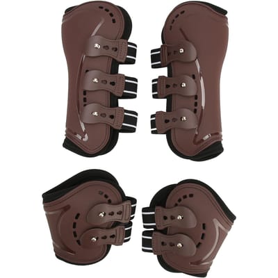 Paardenbeenbeschermers Schokabsorberend Beschermend Lichtgewicht Verstelbaar Paarden Voor- Achterbeen Laarzen voor Springen Show Rijden L L 120x60x0.3cm / 47.2x23.6x0.1in brown
