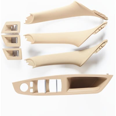 RHD Rechts Driver Auto-interieur Deurklink Armsteun Panel Pull Trim Cover Set Voor BMW 5 Serie 2010-2016 beige