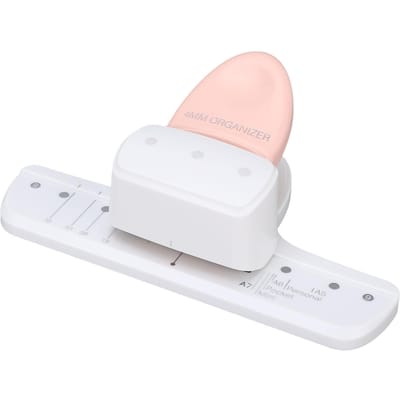 3-Gats ponser 4 mm Ø 19 mm afstand Losbladig notitieboek Scrapbooking Ponser Roze voor A5 A6 A7 A8 A7 white
