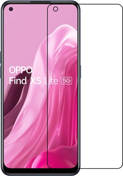 Screenprotector - Geschikt voor OPPO Find X5 Lite - Extra Sterk - Beschermglas - Gehard Glas - Tempered Glass - Screen Protector - Bescherm Cover