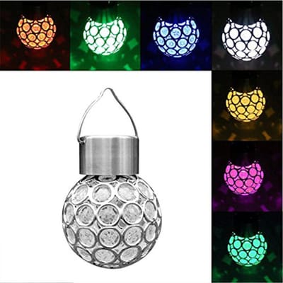 Zonneholle Bol Licht Kleurrijke Kleine Bol Kroonluchter Decoratieve Hanglamp gray