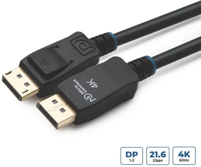 4K DisplayPort 1.2 Kabel, 1m