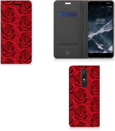 Nokia 5.1 (2018) Smart Cover Red Roses