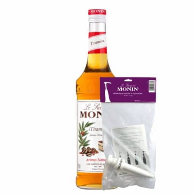 Monin Siroop Tiramisu (70 cl) + Pompje (10ml)