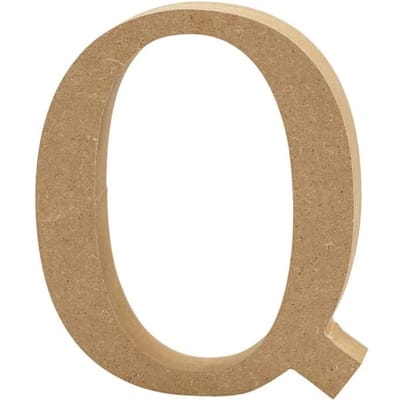 Creativ Company Letter Q MDF 13cm 1 stuk.