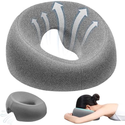 Verstelbaar U-vormig Massagekussen voor Gezichtsmassage, Hoofdkussen voor Spa en Salon, Comfortabel en Ondersteunend