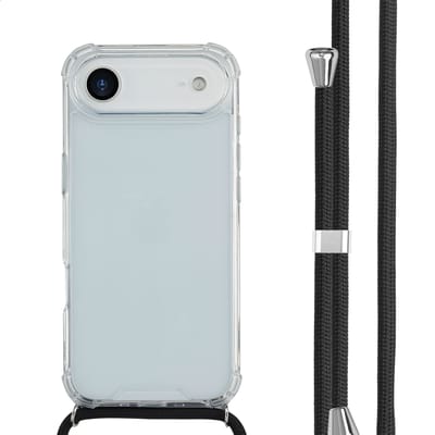imoshion Hoesje - Geschikt voor Apple iPhone 17 Air - Backcover met koord - Zwart