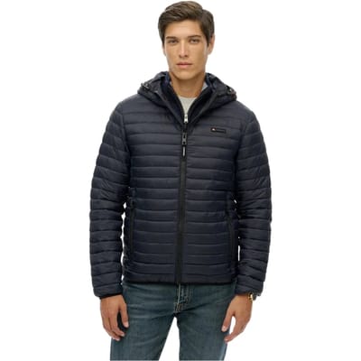 Superdry - Lite Fuji jas met capuchon - Heren - Gewatteerde jassen