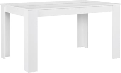 Eettafel Nora landelijke stijl 140x90x77 cm wit