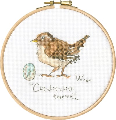 Bothy Threads Madeleine Floyd Little Wren borduurpakket incl. borduurring