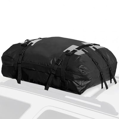 KZQ Waterdichte 600d Oxford Autodakbagage - Stofdichte En Zonwerende Softshell Dakdrager Met Grote Capaciteit - Voor Reizen En Buiten - Zwart