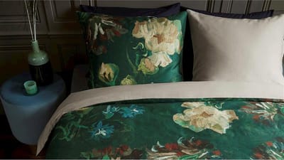 Beddinghouse x Van Gogh Museum Peonies dekbedovertrek - Tweepersoons - 200x200/220 - Groen