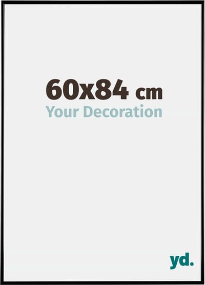 Your Decoration - Fotolijst 60x84 cm - Kunststof - Zwart Hoogglans - Evry