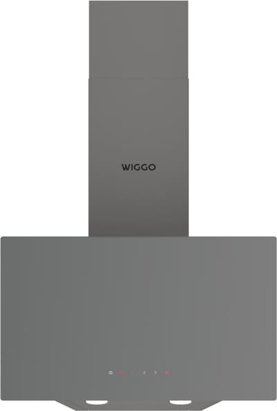 Wiggo WE-A531G(G) – Schuine Afzuigkap – 50 cm – Grijs Glas – Energieklasse A – Touch Control – ECO+ Design – 5 Jaar Garantie
