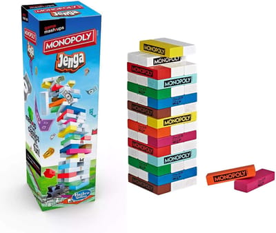 Monopoly Jenga - Monopoly Edition - 2-in-1 - Actiespel - Voor Kinderen en Volwassenen - Klassieker - Bordspel - Bordspellen