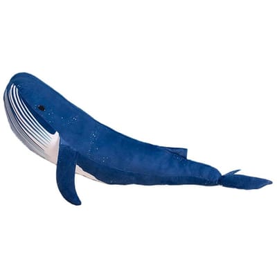 Gevuld Groot formaat Blauwe Walvis Pluche Kussen Enorm Bed Bank Pluche Kussen Cartoon Zee Dieren Walvis Pluche Speelgoed Huisdecoratie 80cm