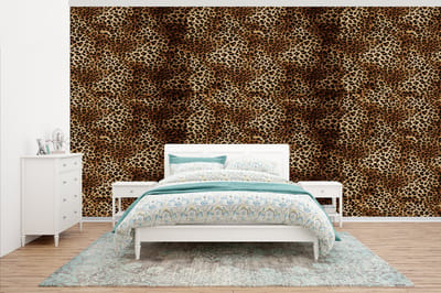 Behang - Fotobehang Luipaard - Patronen - Dieren - Breedte 500 cm x hoogte 280 cm