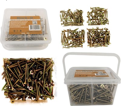 Spaanplaatschroeven assortiment 420 delig