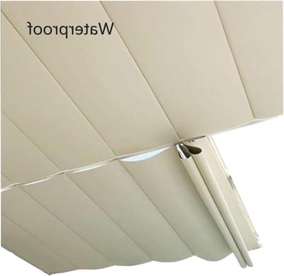 Intrekbare Luifel - Schaduwdoek Pergola - Buitenruimte Verkoelen - Waterdicht Polyester - 135 x 3 m - Beige