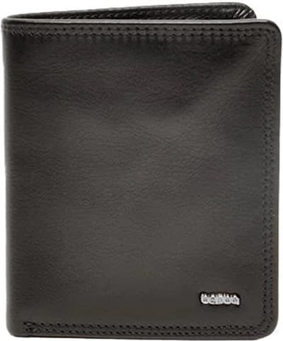 Berba | Soft | Herenportemonnee | 3 pasjes | RFID | Zwart | Leer