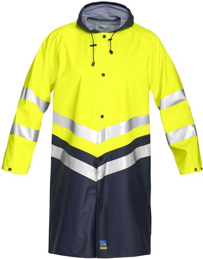 ProJob 6403 LANGE SIGNALISATIEREGENJAS EN ISO 20471 KLASSE 3 646403 - Projob geel - 4XL
