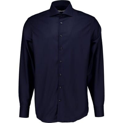 John Miller 5710412 Lange Mouw Overhemden Donkerblauw 5710412