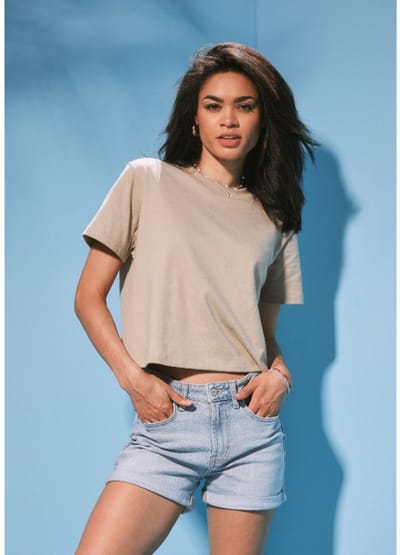 Next Level Apparel - Women´s Heavyweight Boxy T-Shirt - Tan - XS